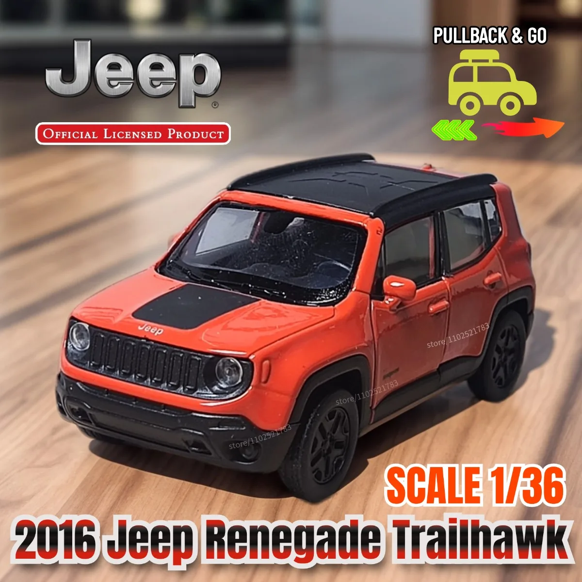 

1/36 Pullback Toy Car Model Jeep Porsche VW Official Licensed Alloy Diecast Vehicle Scale Replica Xmas Gift Kid Boy Toy