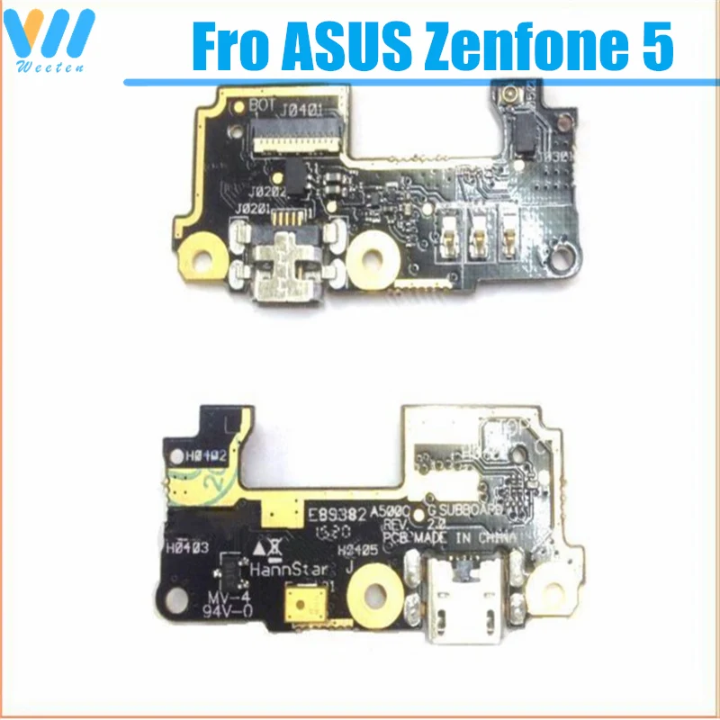 Genuine For Asus Zenfone 5 USB Charging &Microphone PCB Connector Port Jack Board Flex Cable Part A500cg A501CG T00j Usb Charge