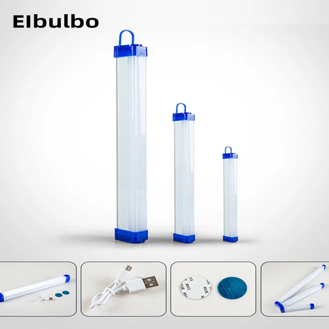 أنبوب إضاءة شريطي ليد من EIbulbo ، شحن USB ، إضاءة عمل خارجية ، إضاءة عمل تخييم ، تعليق مغناطيسي ، إضاءة محمولة ، 17 ، 52 ، 32