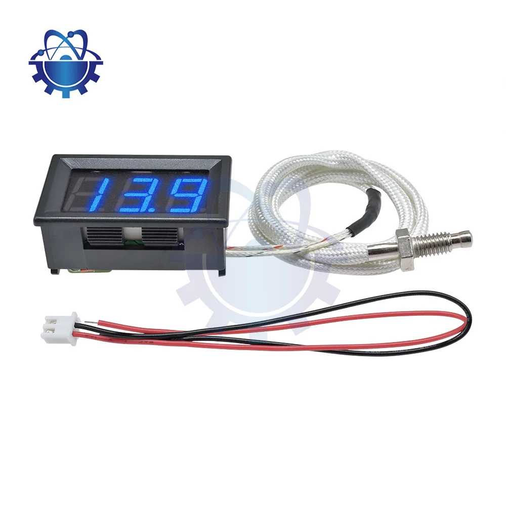 XH - b310 tube numérique LED affichage thermomètre 12V thermomètre type K M6 thermocouple testeur sonde de capteur de thermistance - 30 - 800 ℃