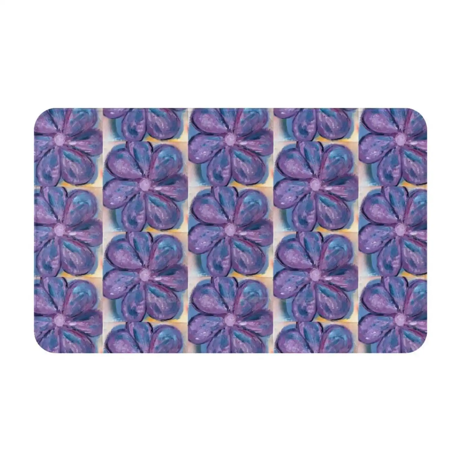 Abandoned Flower Soft Cushion Car Home Carpet Door Mat Marco Bernasconi Bernard Flower Purple Lilac Beauty Perfume Colors