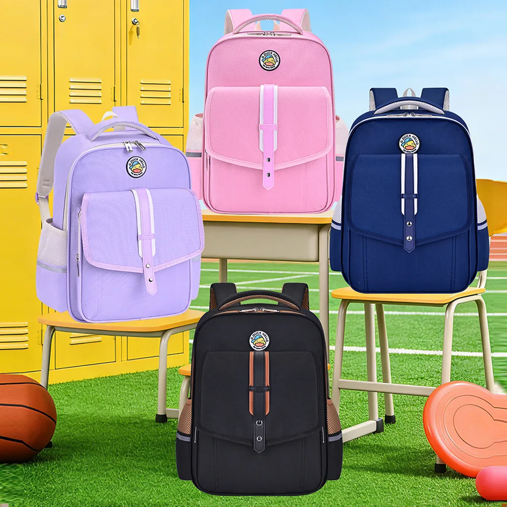 Tas Ransel Sekolah Pelindung Tulang Belakang untuk Anak Kelas 1-6, Tas Ransel Ergonomis Berkapasitas Besar untuk Anak Laki-laki dan Perempuan Kembali ke Sekolah