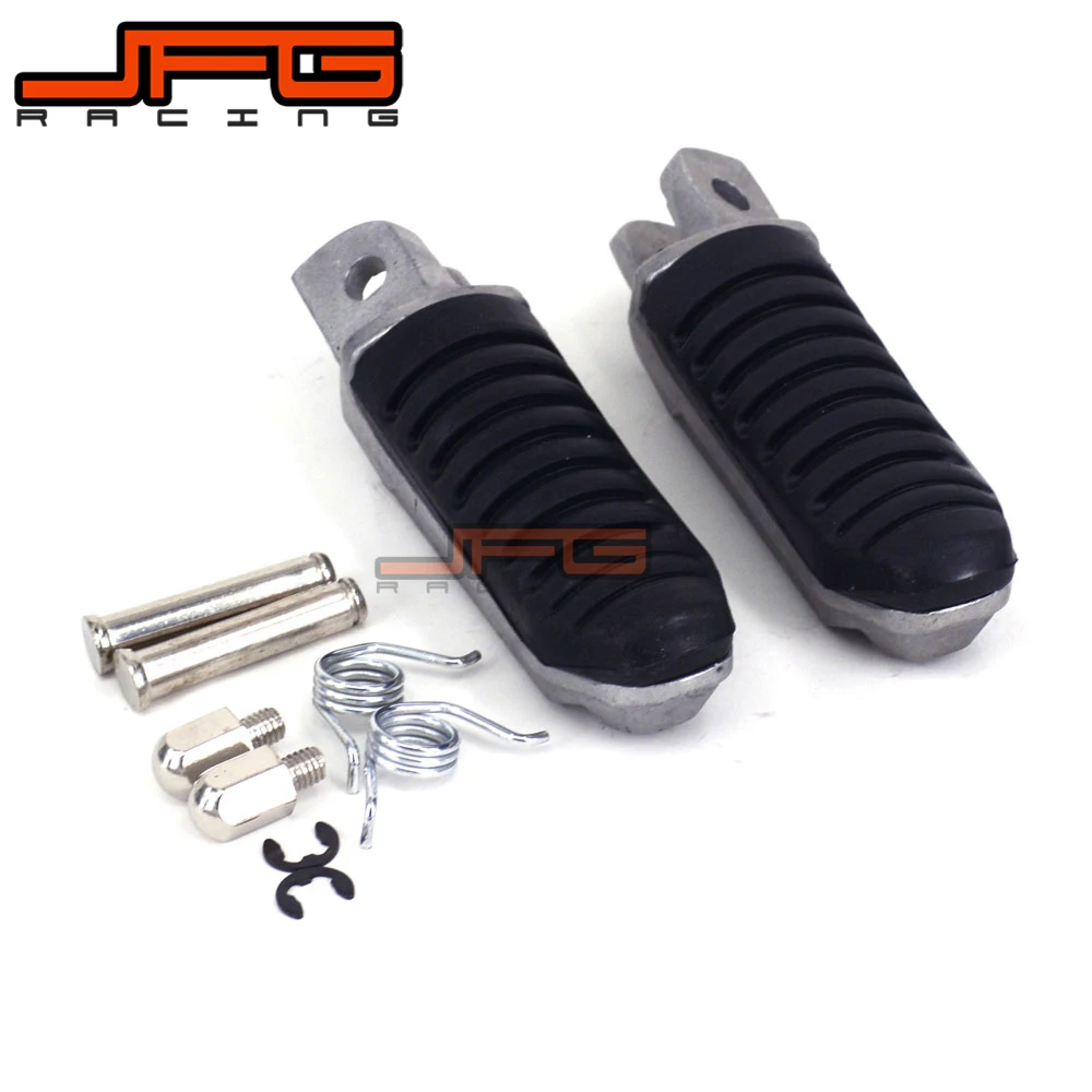 Front Footrest Foot Pegs Rests Pedals For SUZUKI GSXR1300 GSX1300R 99-12 GSX650 GSX1400 V-STROM 650 1000 DL650 DL1000 Motorcycle