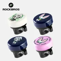 ROCKBROS Bike Bell Cycling Ring Safety Warning Alarm Cycling Handlebar Bell Ring Lightweight 80-100dB Durable Bells Accessories