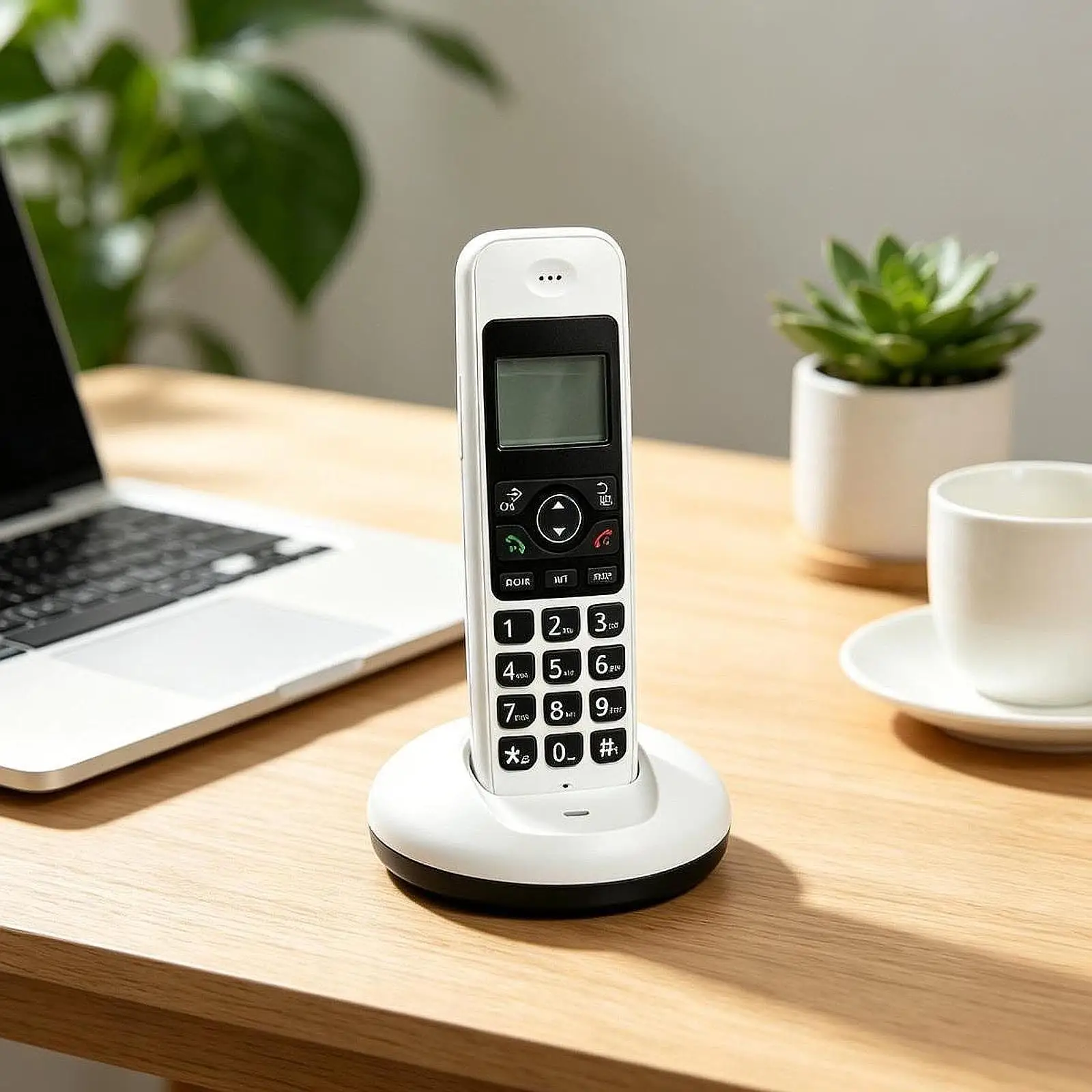 Cordless Phone Easy Operation Wide Keypad Display Speaker Practical Design Large Button for Elder Family