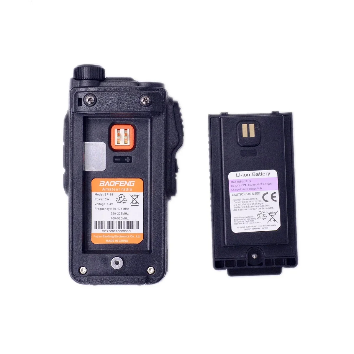 BAOFENG BF 18L Two Way Radio Tri Bands TX RX High Power Waterproof USB Type C 2023 New Handheld Radios Wireless Communication