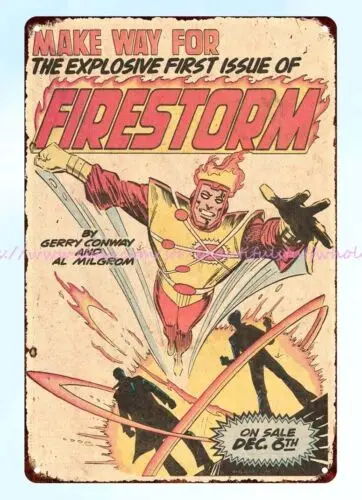 1978 Firestorm comic book ad metal tin sign wall posters online