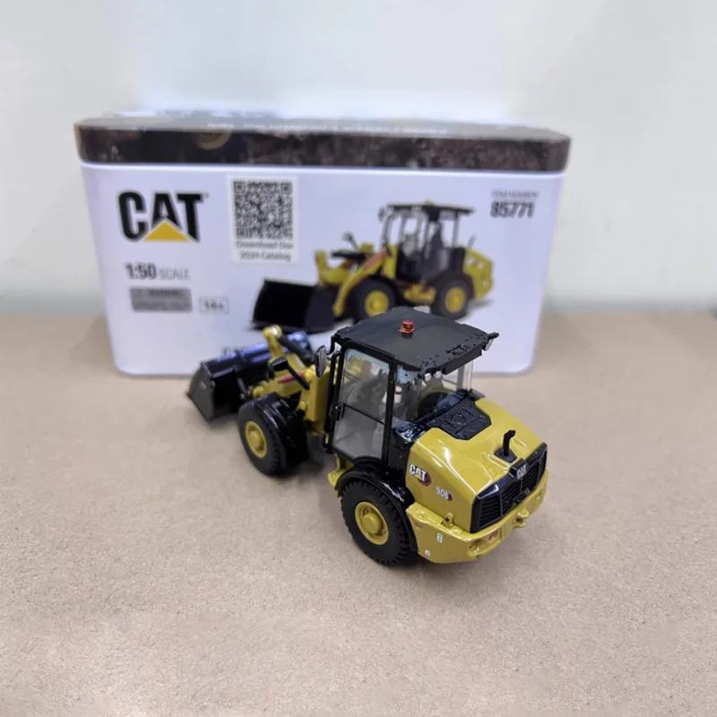 Diecast liga dm 1:50 escala cat 906 caterpillar modelo de carregadeira de rodas simulação brinquedo engenharia veículo modelo estático 85771
