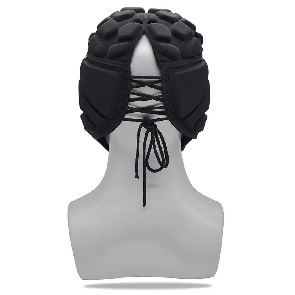 Unisex EVA Head Protector Shock Absorbing Helmet Football Rugby Baseball Hockey Sports Headgear for Adults