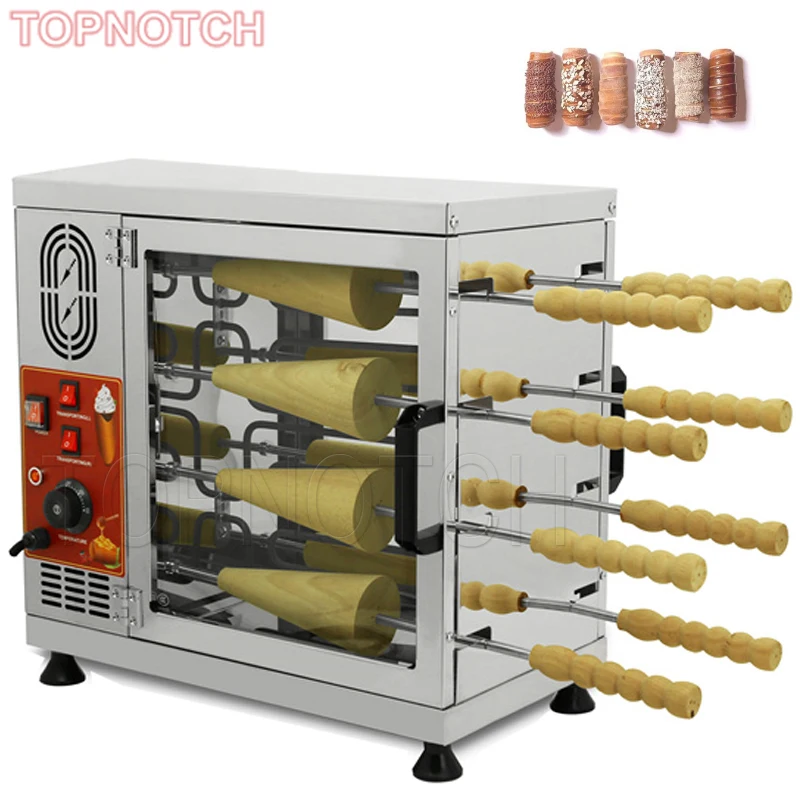 

Chimney Cake Oven Machine Bakery Equipment Making Machine Trdelnik Cooking Wooden Rolls Sticks