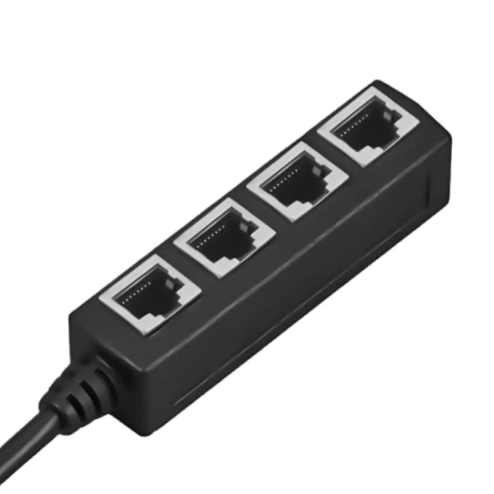 Ethernet Splitter Small 1 To 4 Adapter High Speed Ethernet Lan Splitter For Laptop Computer Router Hub Outlet Top Box Hub Home