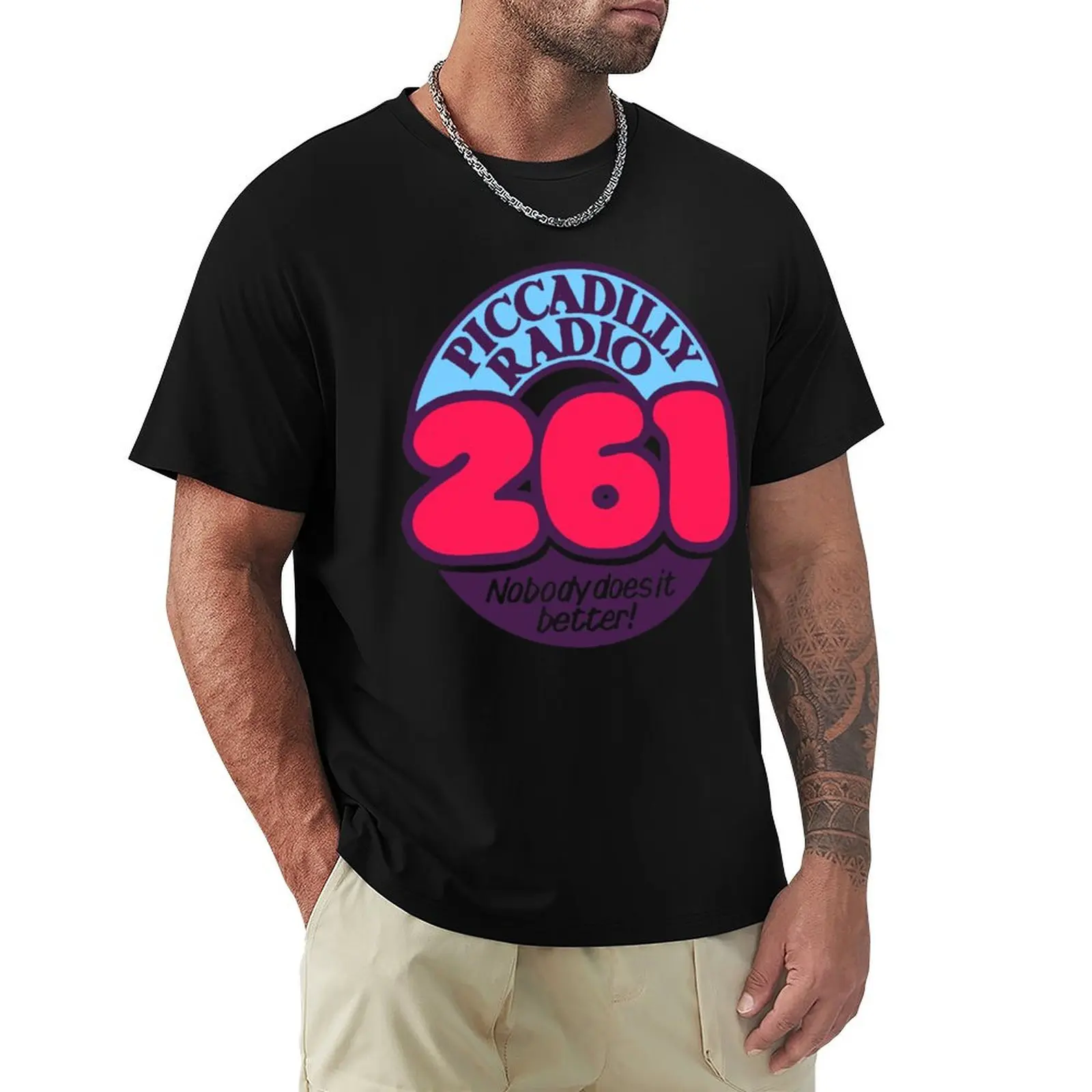 Camiseta Piccadilly Radio Manchester, camiseta para vacaciones de verano