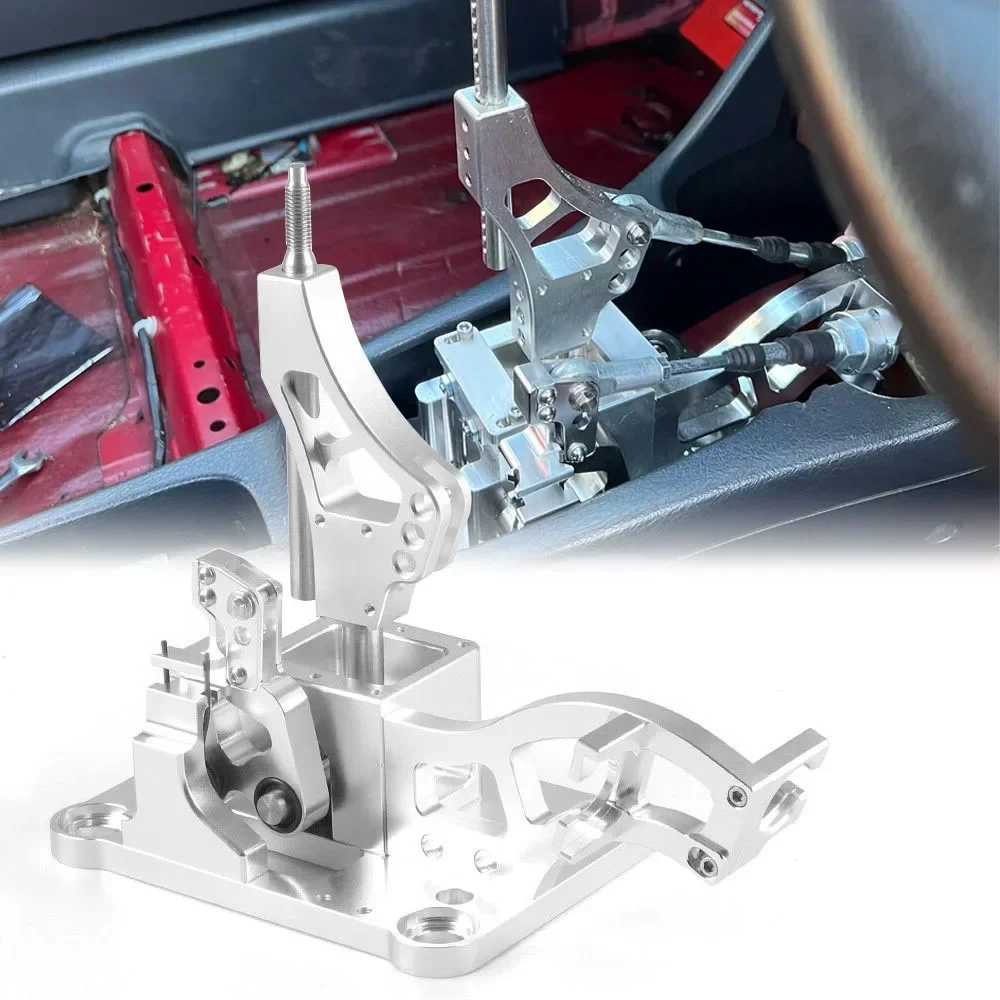 Racing Billet Shifter Box Aluminum Alloy Gear Shifter With HandBrake Shift Knob For Acura RSX K Swap EG EK DC2 EF