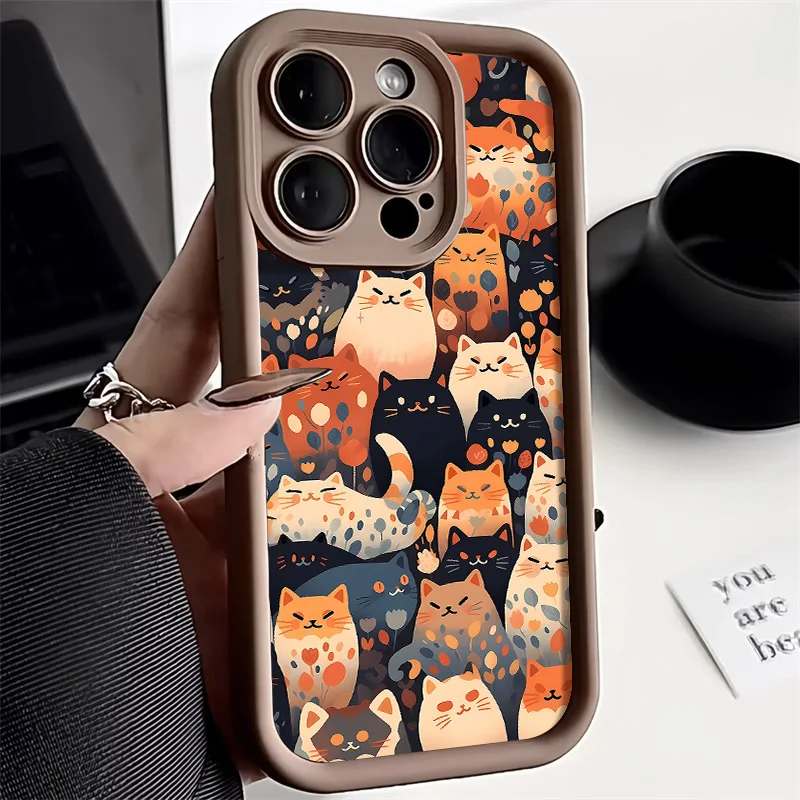 Casing ponsel potongan lucu untuk Samsung S25 S24 Ultra S25 S24 Plus S24 S22 Pro S23 S22 Ultra S20 S21 S23 FE A55 A33 penutup pelindung