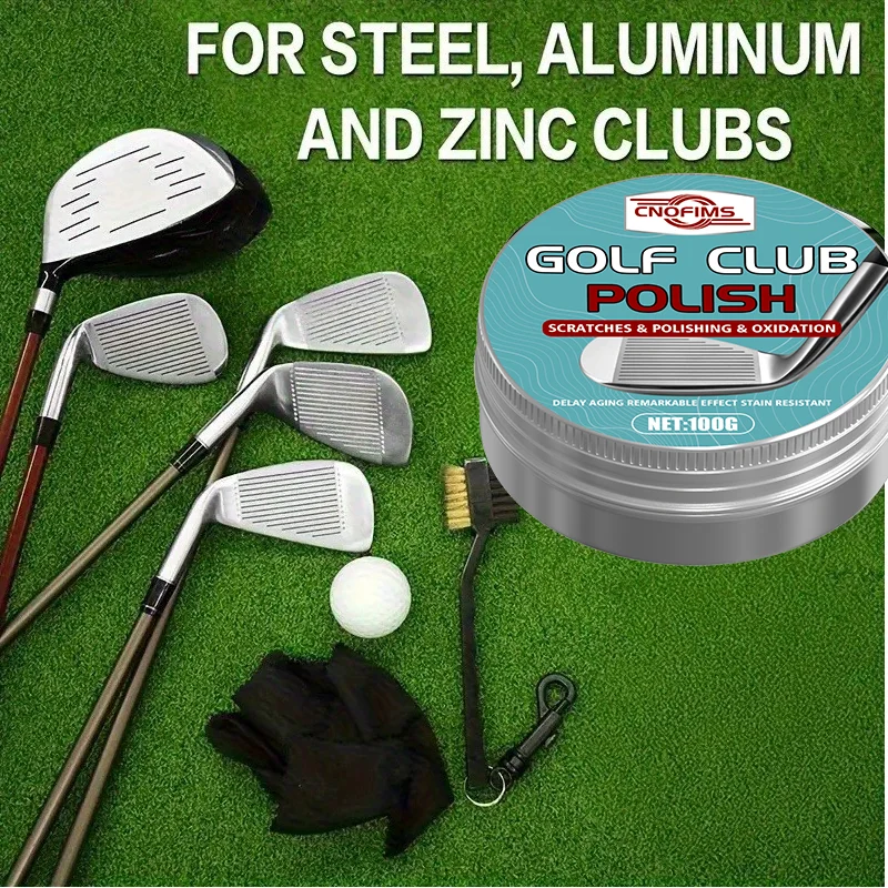 شمع تلميع نادي الجولف - مزيل الخدوش سريع الاستخدام ومزيل اللمعان المعدني، طلاء واقٍ لنوادي الجولف، معدات رياضية