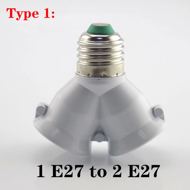 E27 Socket to 3 4 6 E27 Adapter Bulb Lamp Holder Converters E27 Base Socket Splitter LED Light Holder Smart Lighting Accessories