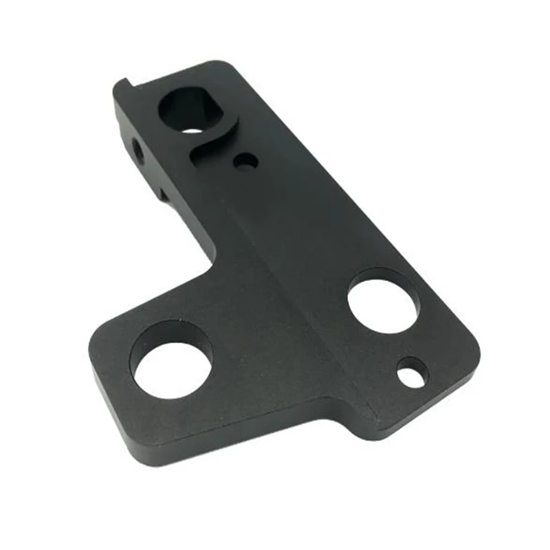 CNC Processing Black Aluminum Alloy Support Customized By Professional Factory