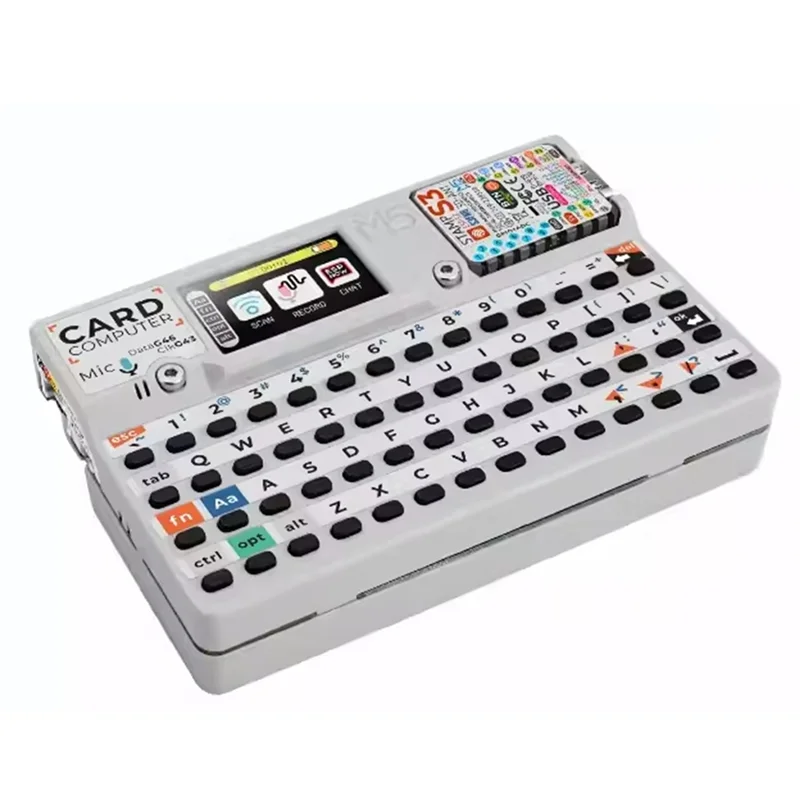 

New--M5stack Cardcomputer Stamps3 Microcontroller 56 Key Keyboard Card Computer DIY Electronics