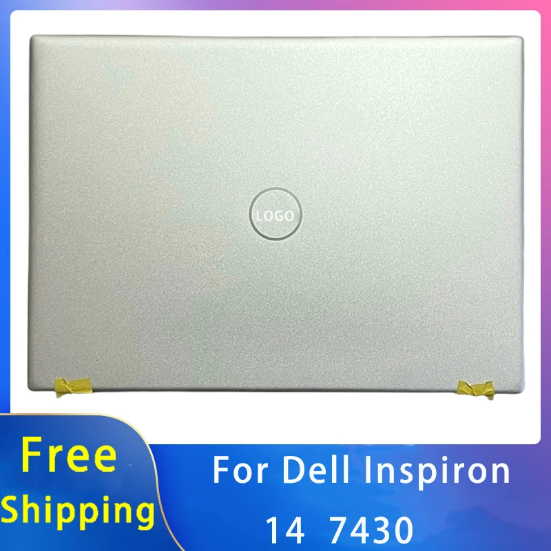 

New For Dell Inspiron 14 7430 Shell Replacemen Laptop Accessories Lcd Back Cover With LOGO Silvery 032T42