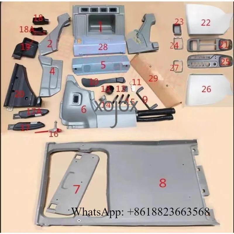 XOJOX For Sany SY115 SY155 SY215 SY225 SY285-8 Interior Trim Panel Excavator Accessories