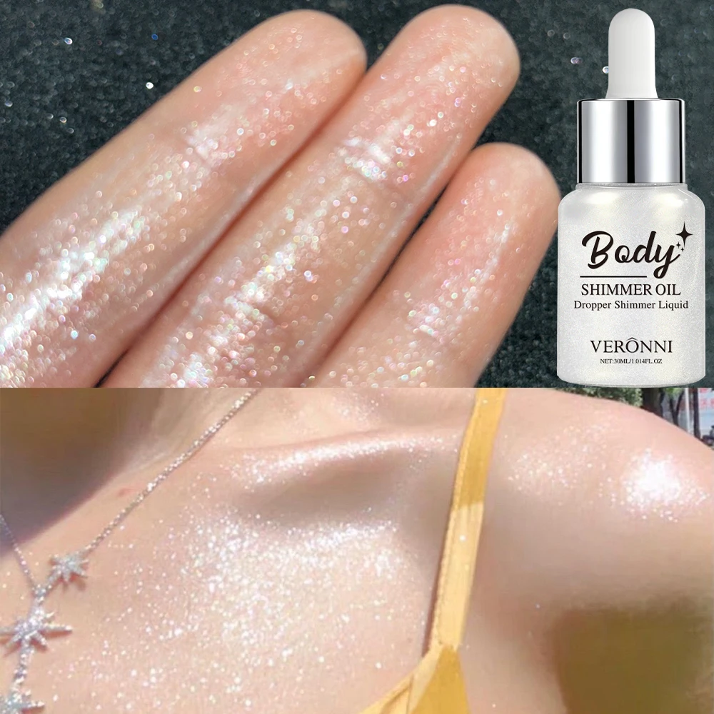 Blush liquide surligneur Contour finition haute brillante luminiseur maquillage Gel visage corps éclaircir paillettes Contour naturel miroitant