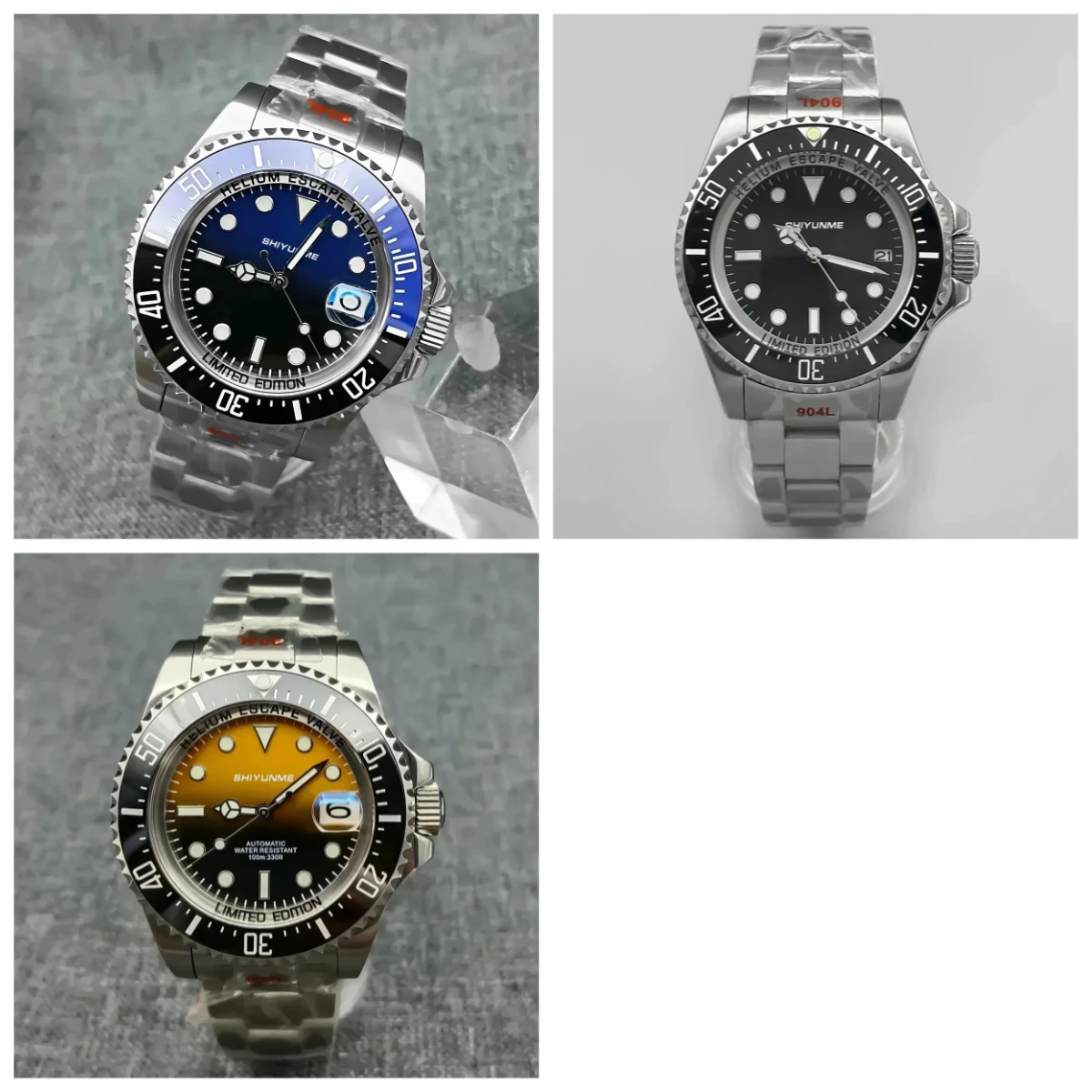 

A186 Store Automatic Mechanical Men's Watch 904 Stainless Steel Bracelet Ceramic Bezel Gradient Watch Luminous 43mm