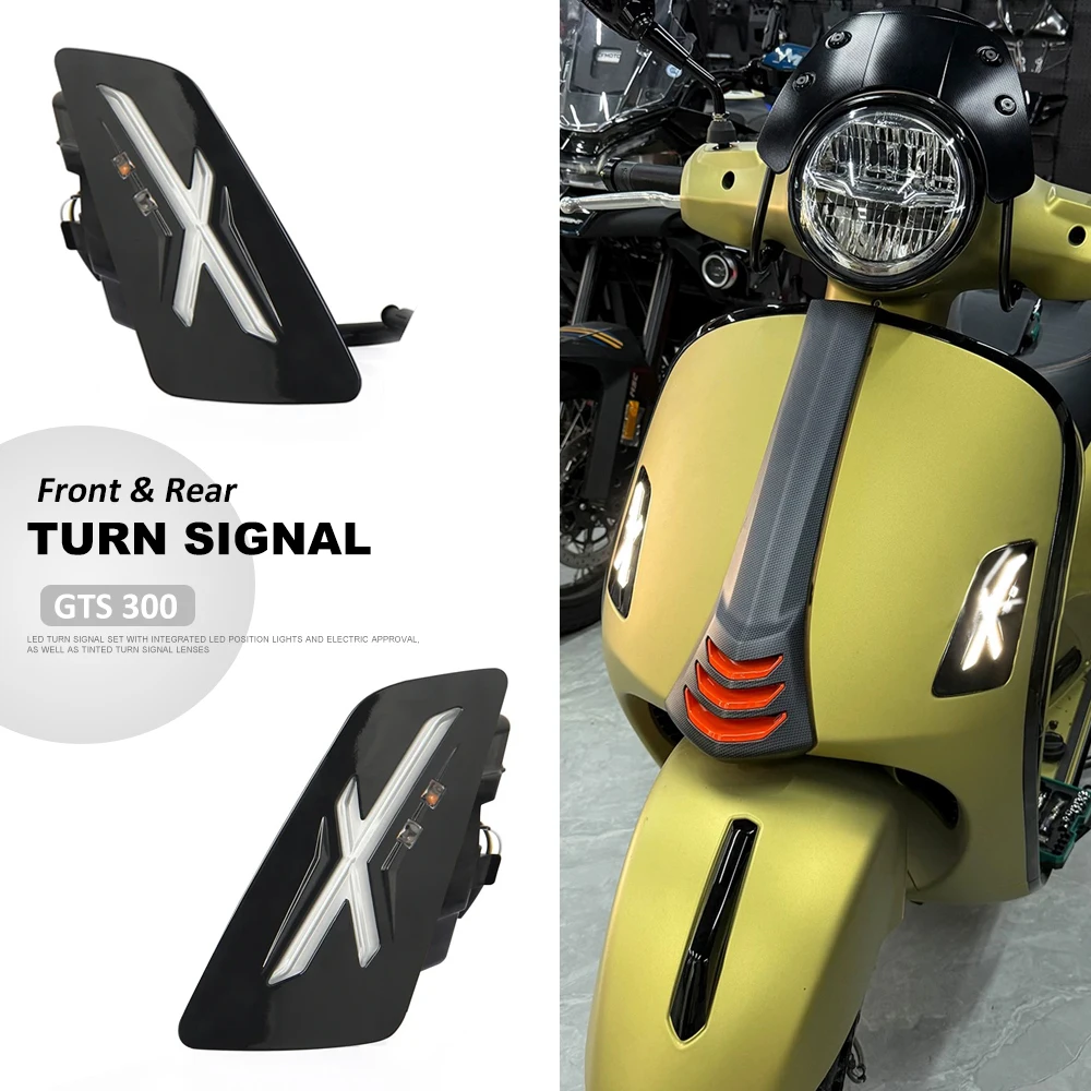 

2023 2024 2025 Motorcycle Accessories Front and Rear Turn Signal Light Indicator Lamp Direction For Vespa GTS 300 GTS300 gts300