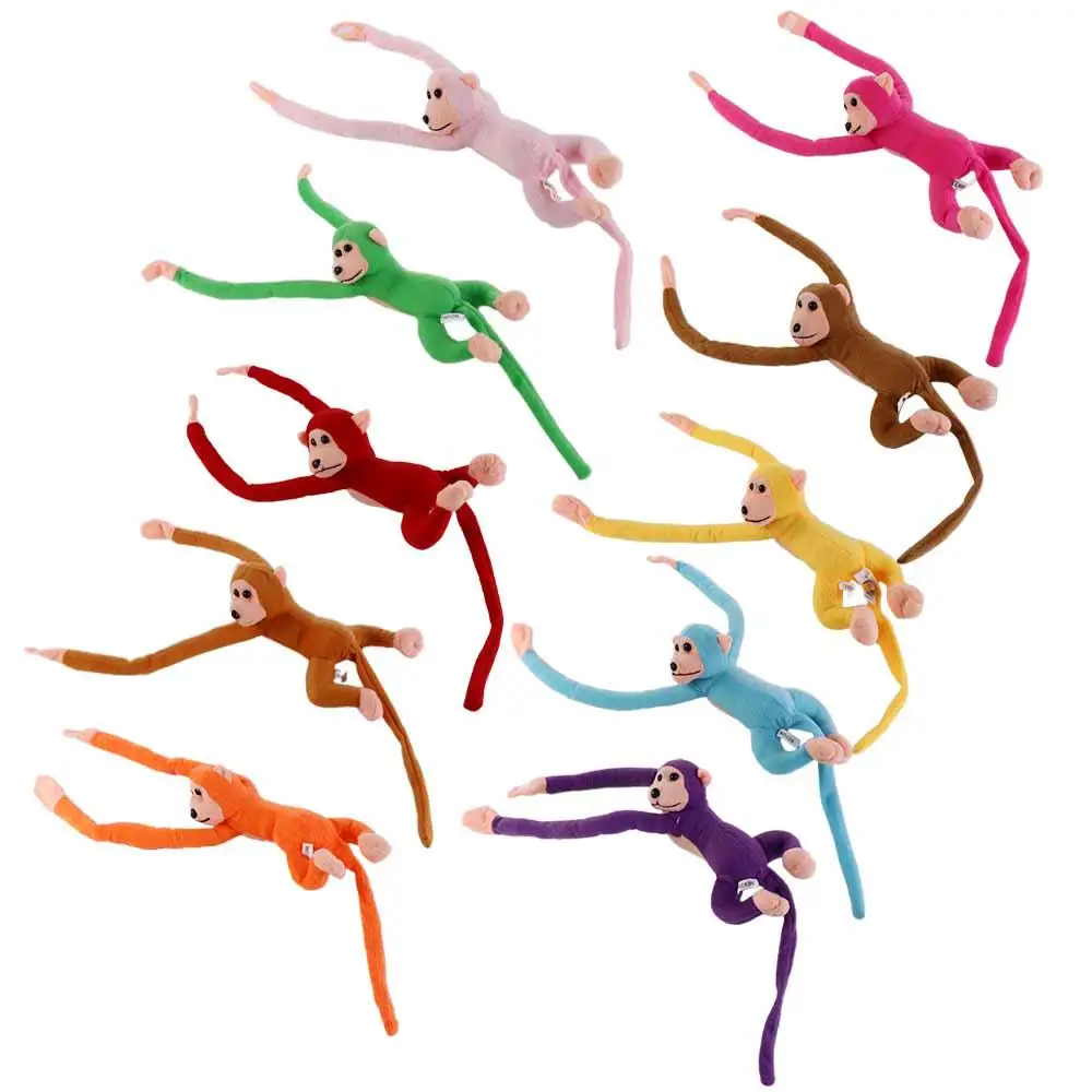 Bambole per bambini anti-collisione bambola animale braccio lungo scimmia giocattoli di peluche banana scimmia bambola scimmia peluche scimmia bambola di pezza
