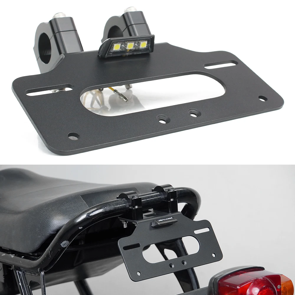 

Motorcycle License Plate Holder For Honda Ruckus / Zoomer NPS50 2003-2024 Rear Tail Light Bracket Mount Tidy Fender Eliminator