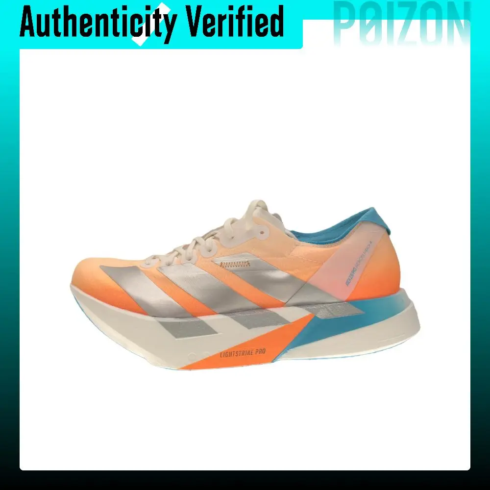 Adidas Adizero Adios Pro 4 Low top Marathon Running Shoes Unisex Blue Orange KH6360