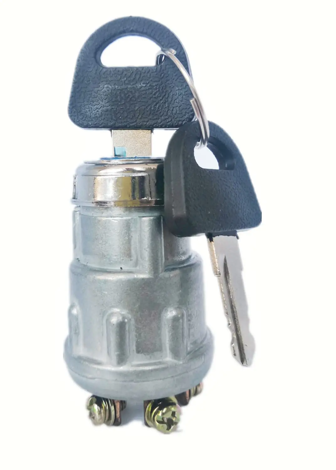 Pit Quad Ignition Starter Switch with 3 Position 3 Terminal 2 Keys for Car , Moto, Tractor Forklift