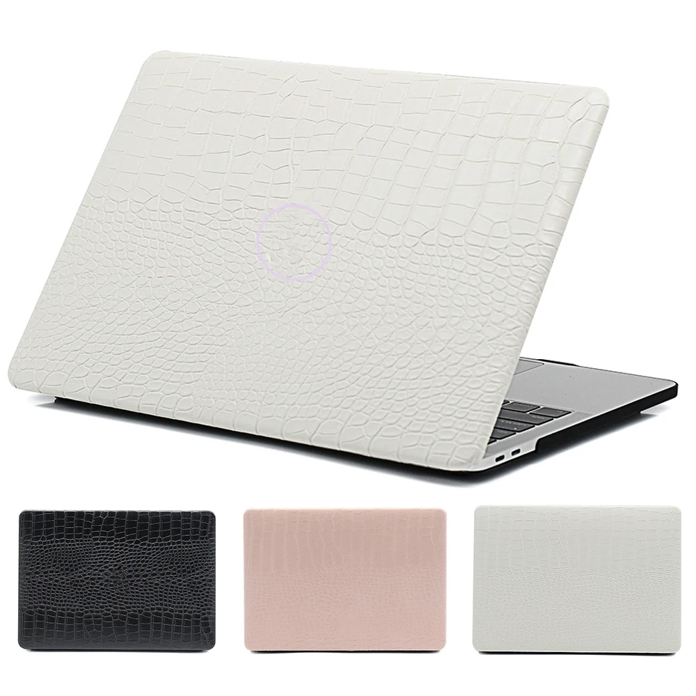 

Laptop Case for Apple Macbook Air 13 M1 A2337 A2179 A1932 2020 Air13 13.3 Inch Hollowed Out Crocodile Skin Leather Cover Shell