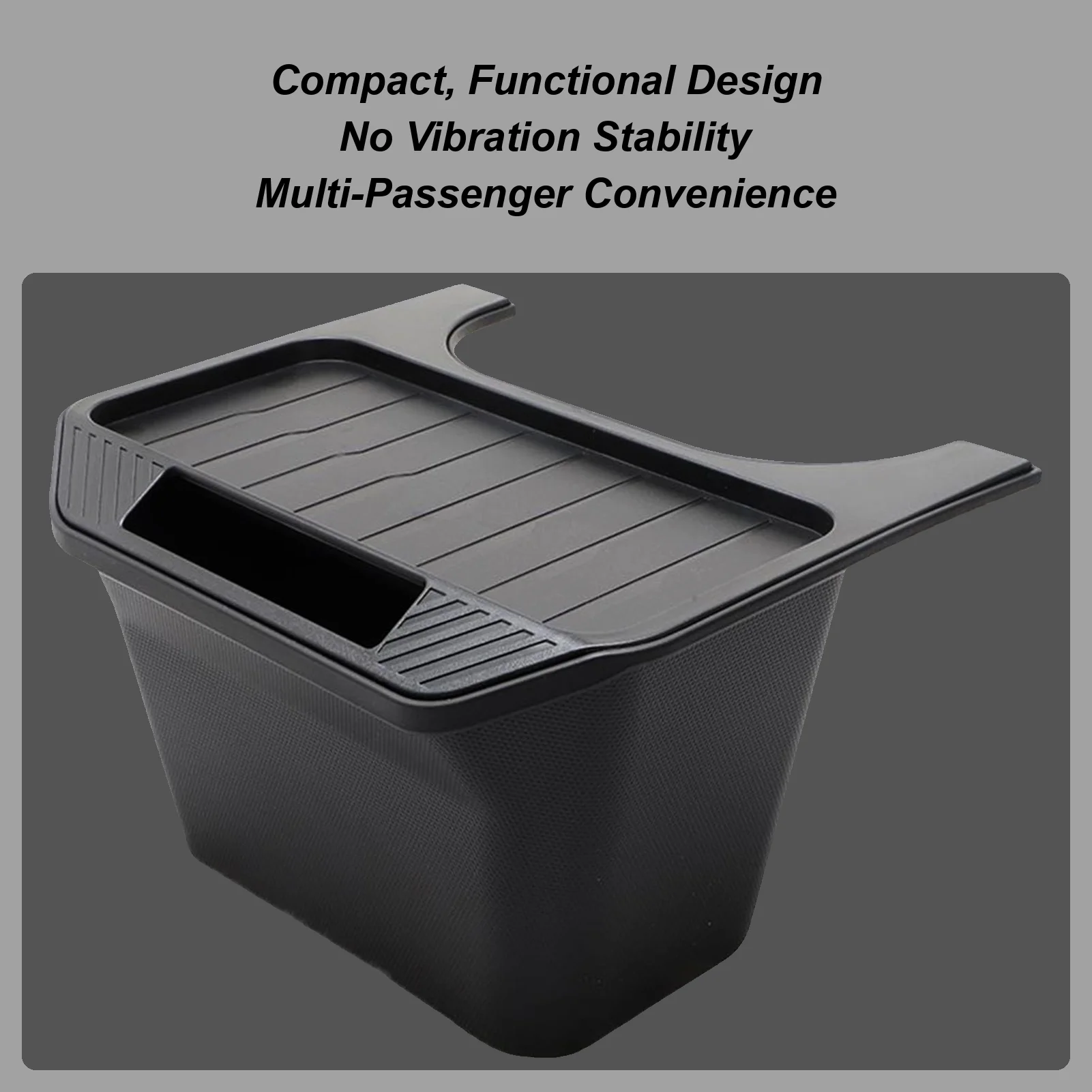

For Tesla For Model 3/y Rear Seat Middle Storage Box Trash Can Car Trash Can Backseat Organizer Storage Box For Model Y Interior