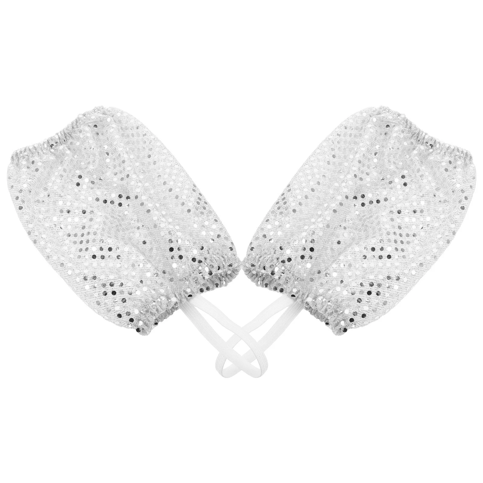 1 ペアキラキラレッグカバースパンコールファッションアクセサリー女性用パーティーレイブコスチュームパフォーマンスステージ衣装