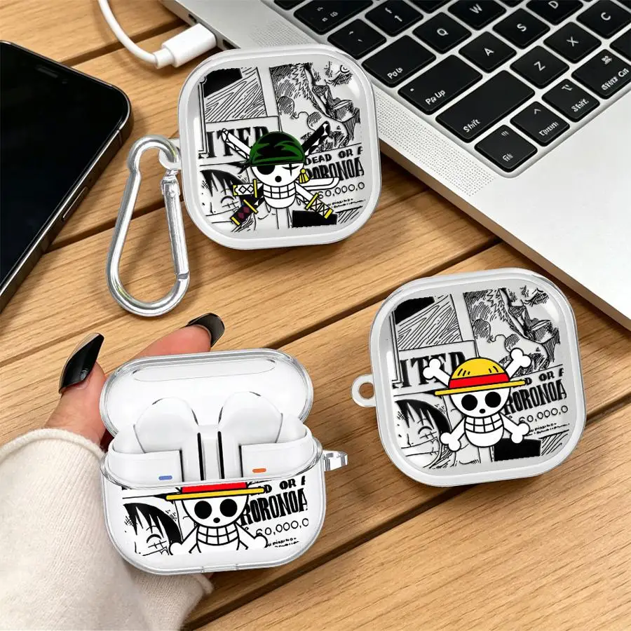 OneS P-ieceS Coole Logo-Klarsichthüllen mit Haken für Samsung Galaxy Buds 2 Pro, Live 4 Pro, 3 FE, 4 Pro, 3 Pro, 2