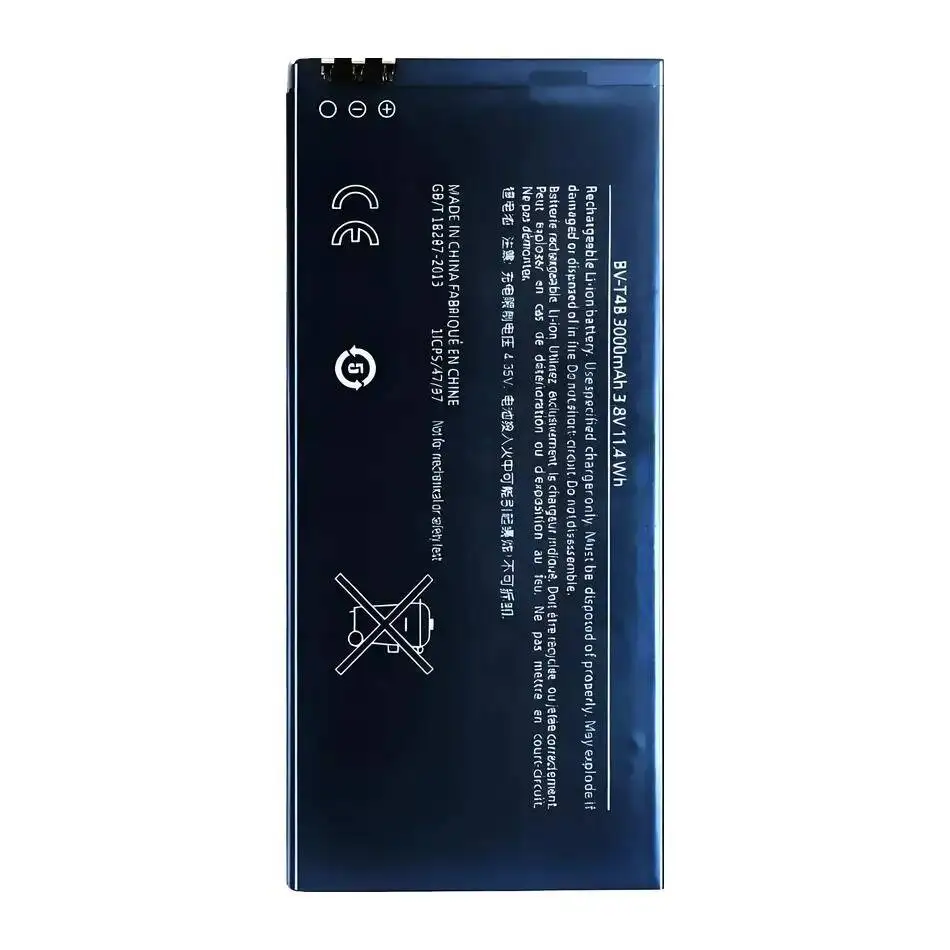 

Reliable Replacement Durable Mobile Phone Battery For Nokia Lumia 640 XL RM-1096 RM-1062 RM-1063 RM-1064 RM-1 3000Mah BV-T4B