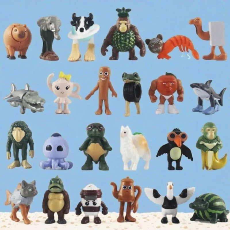

Funny Italian Tung Tung Sahur Figures Brainrot Cartoon Model Toys Tralalero Tralala Bombardino Action Dolls Collectible Toy Gift