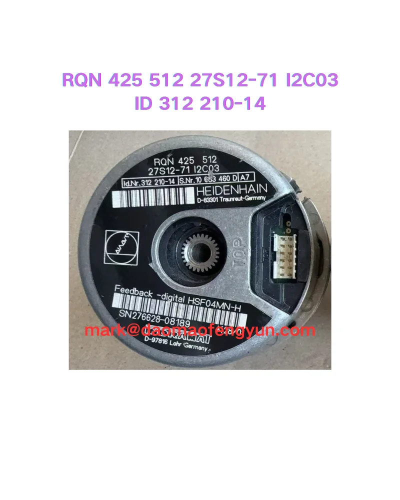 

RQN 425 512 27S12-71 I2C03 ID 312 210-14 Used encoder tested OK,
