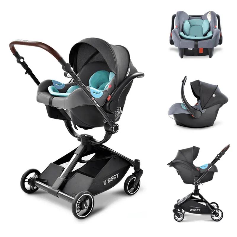 Newborn luxury pram baby stroller and car seat fashion in 1   with    travel system