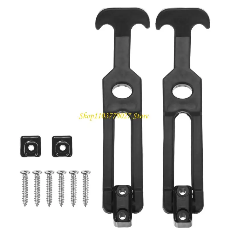 

C4DF 2Pcs Rubber Flexible T Handle Hasp Draw Latches Replacement Toolbox Latches for Toolbox /Coolers/Golf Cart/Farm Machinery