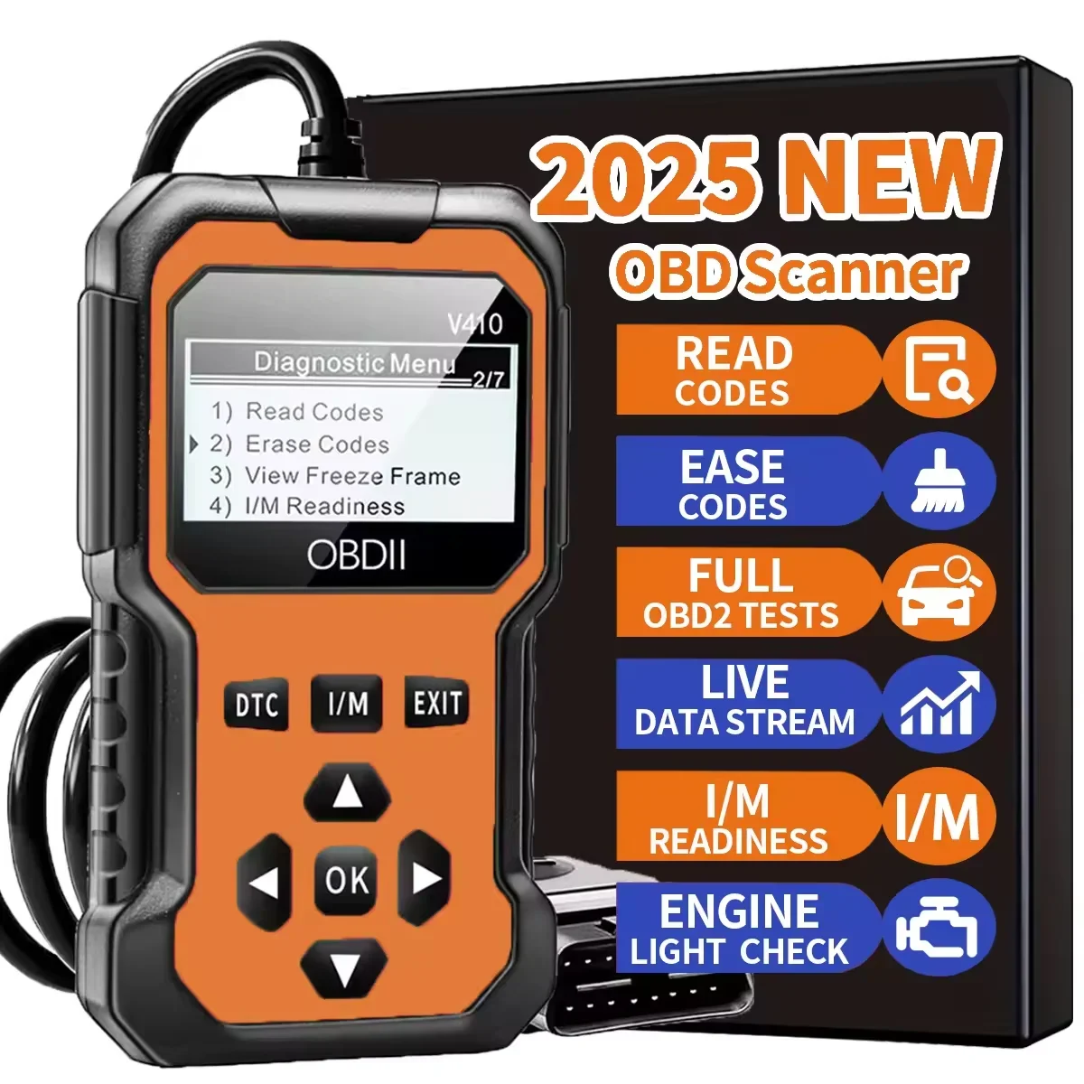 Car Obd2 Scanner Diagnostic Tool Engine Fault Code Reader Scanner Can Diagnose All Obd Ii Protocol Cars since 1996 Scan Tool