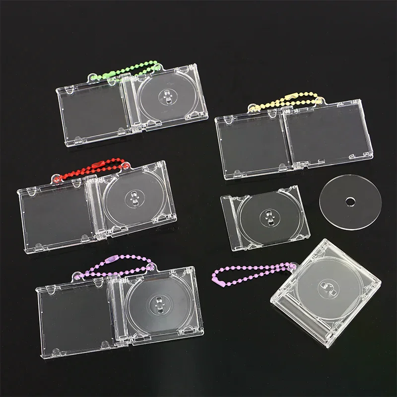 /HTF/Album Mini CD Case Keychain CD Player Keyring Peripheral Commemorative Album Key Holder For DIY Backpack Pendant Blank view 4