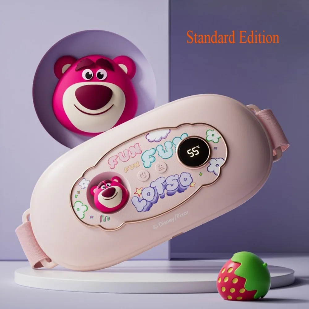 

Cute Strawberry Bear Warm Abdominal Massager Relieves Menstrual Abdominal Pain Practical Fashion Gift for Female Friends