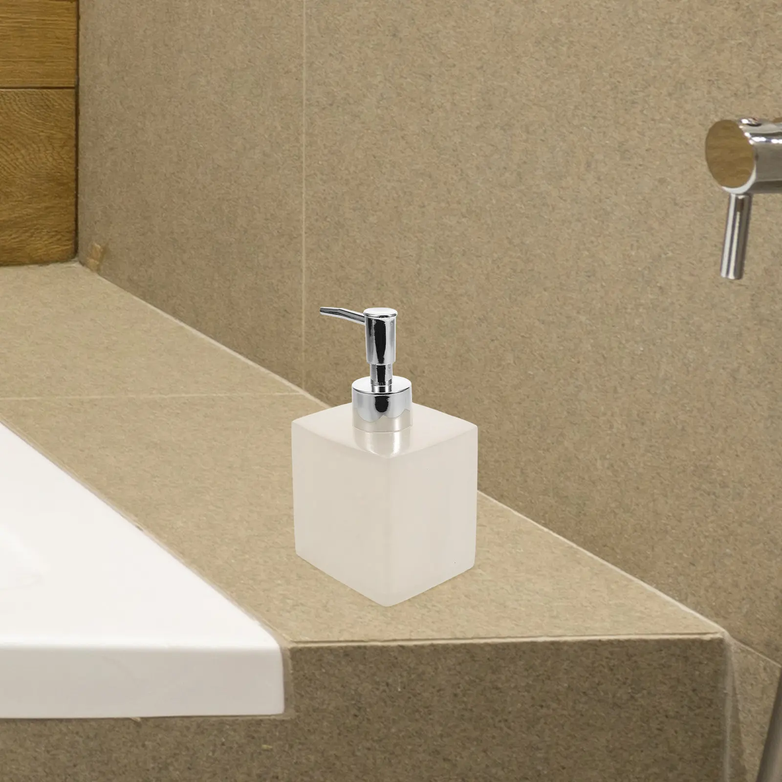 

Диспенсер-помпа для смолы в европейском стиле, молочно-белый, пустой, для геля для душа и шампуня, современные аксессуары для ванной комнаты