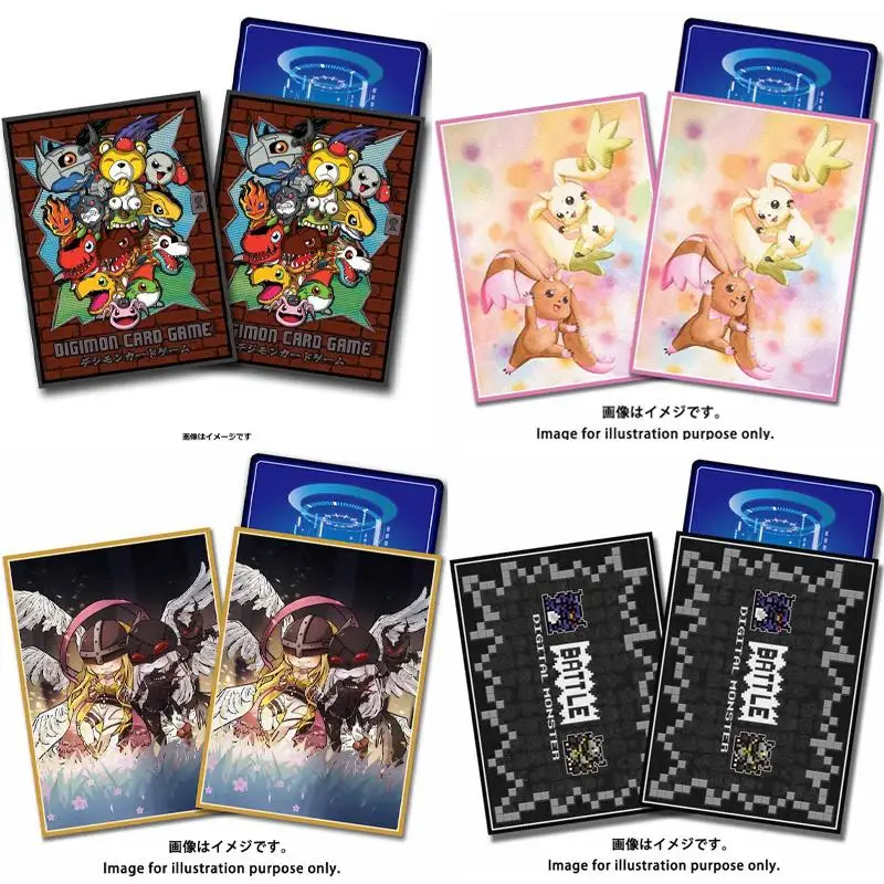 

60pcs/set Digimon Adventure Card Sleeve DTCG Anime Game Collection Card Protective Cover Gift Toys