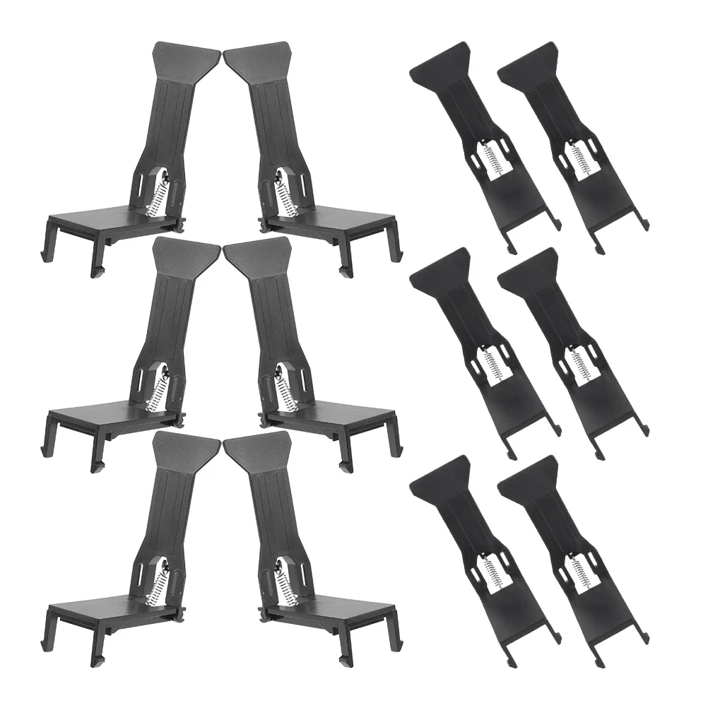 10 Pcs Cashier Box Clip Fixing Clamps Money for Register Accessory Tray Clips Supply Universal Plastic
