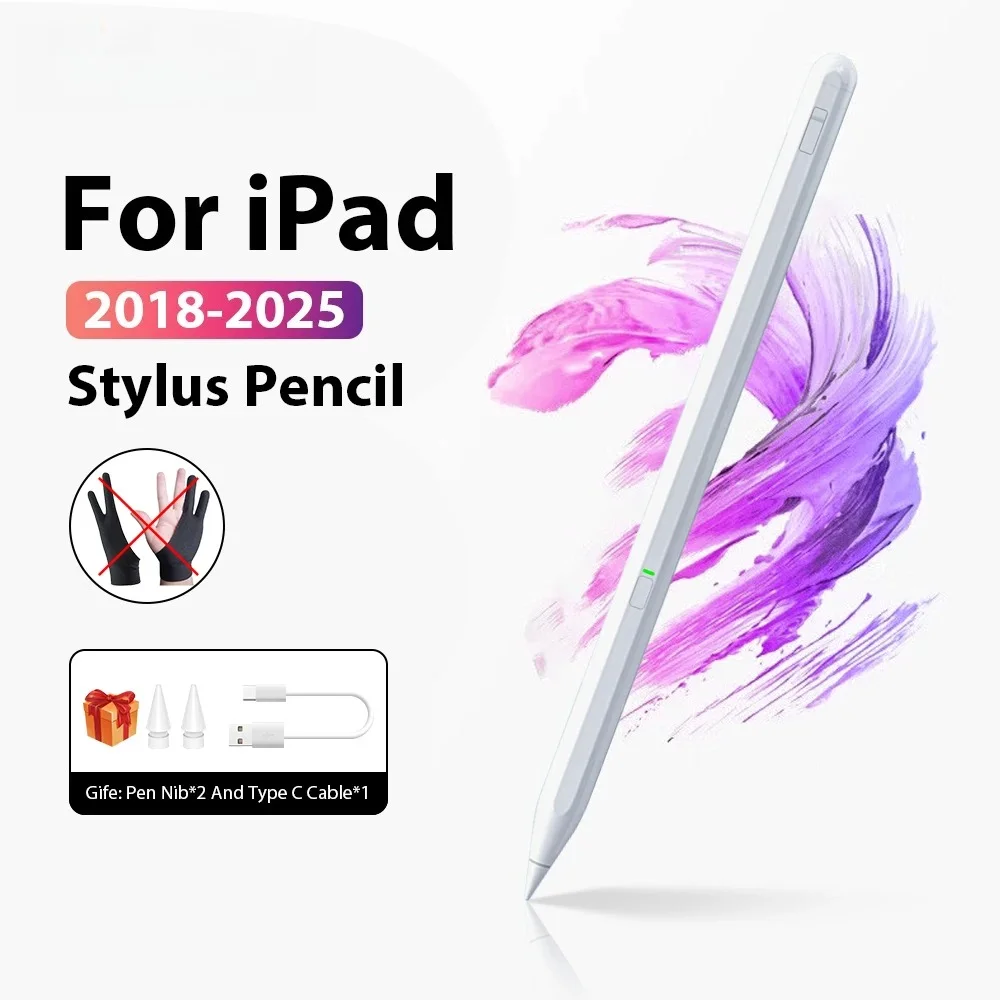 

Для Apple Pencil Для iPad A16 Air 11 M3 M2 2025 5 4 Pro 13 12,9 Стилус Для 10 9 10-го 9-го поколения Mini 6 7 A17 Сенсорные ручки