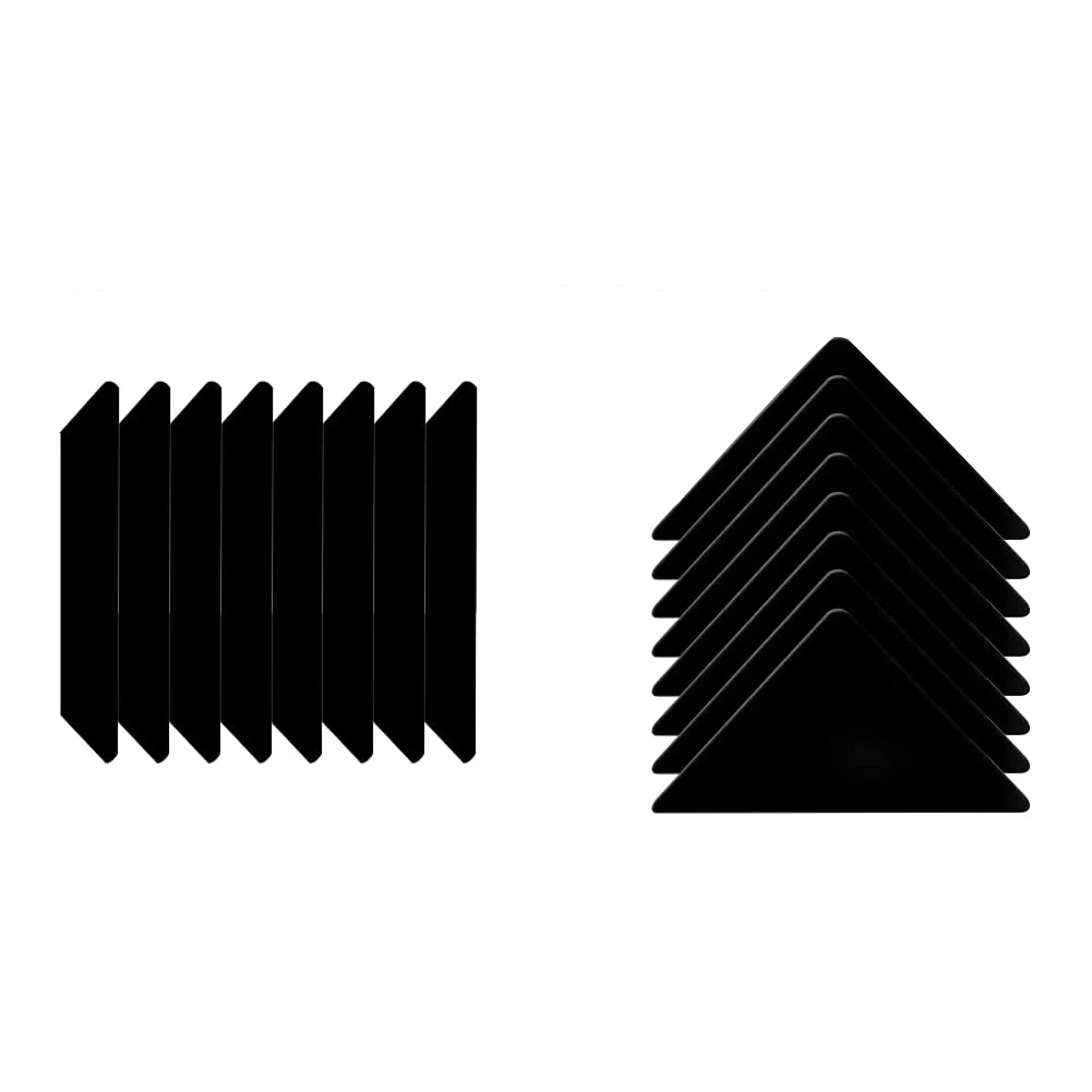 AEE2-16 PCS Tapijtgrijpertape voor hardhouten vloeren, antislip tapijtpads Dubbelzijdig tapijttape Tapijthoekgrijpers Herbruikbaar