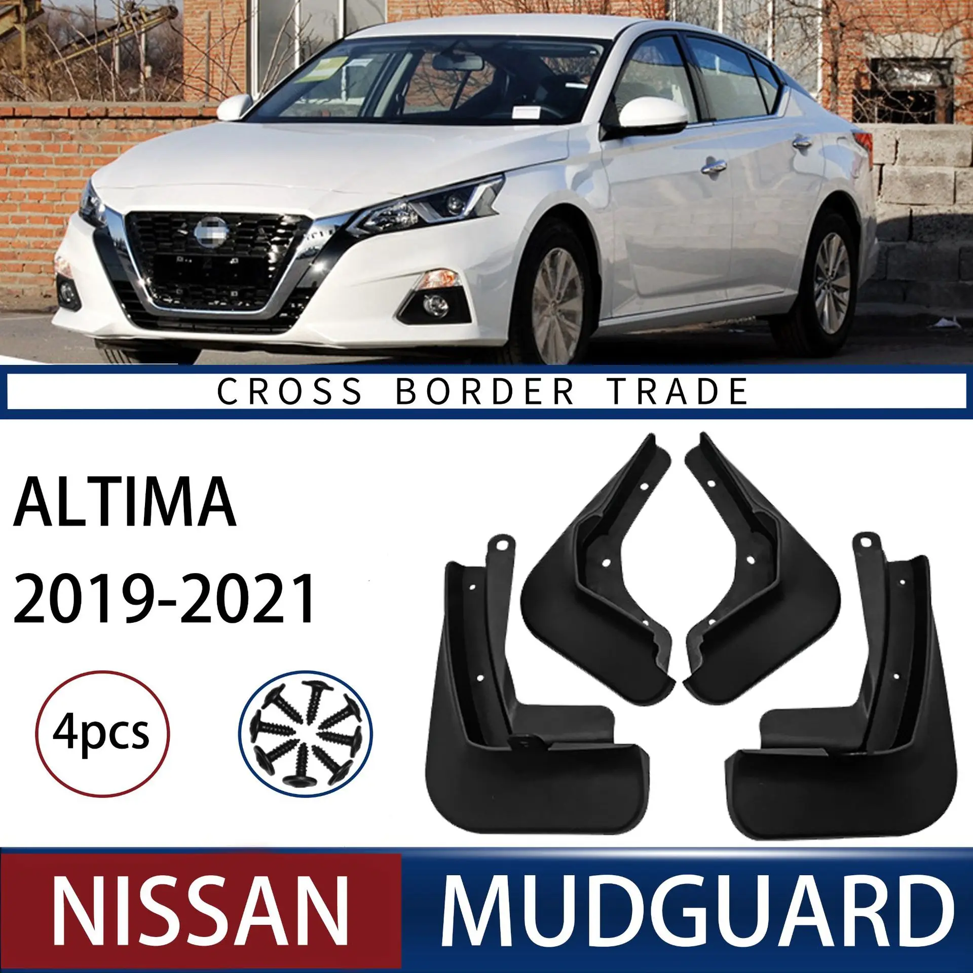 

FOR Nissan Altima 2019-2023 TEANA Car Molded Mud Flaps Splash Guards Mudguards Front Rear Styling Front Rear Car Accessories