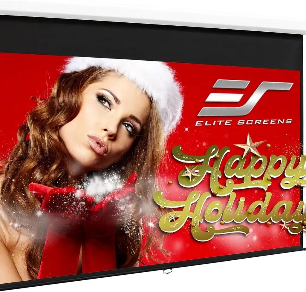 

100-дюймовый ручной проекционный экран с выдвижным механизмом, соотношение сторон 16:9 для 4K/8K/3D Ultra HDR HD, для домашнего кинотеатра, офиса и презентаций